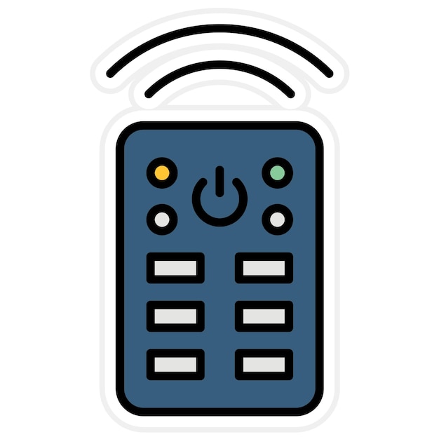 Imagen vectorial del icono del control remoto inteligente Se puede utilizar para el hogar inteligente