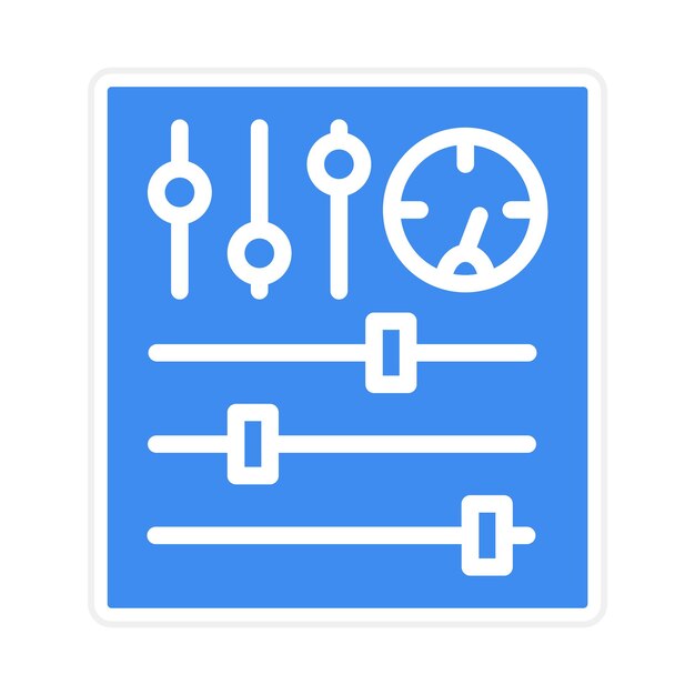 Imagen vectorial del icono de control del sistema Se puede utilizar para la auditoría empresarial