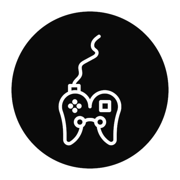 Imagen vectorial del icono del controlador Se puede utilizar para el comercio electrónico de juegos