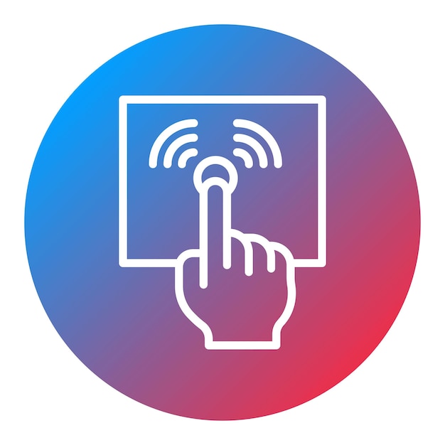 Imagen vectorial del icono del controlador táctil Se puede utilizar para la realidad aumentada