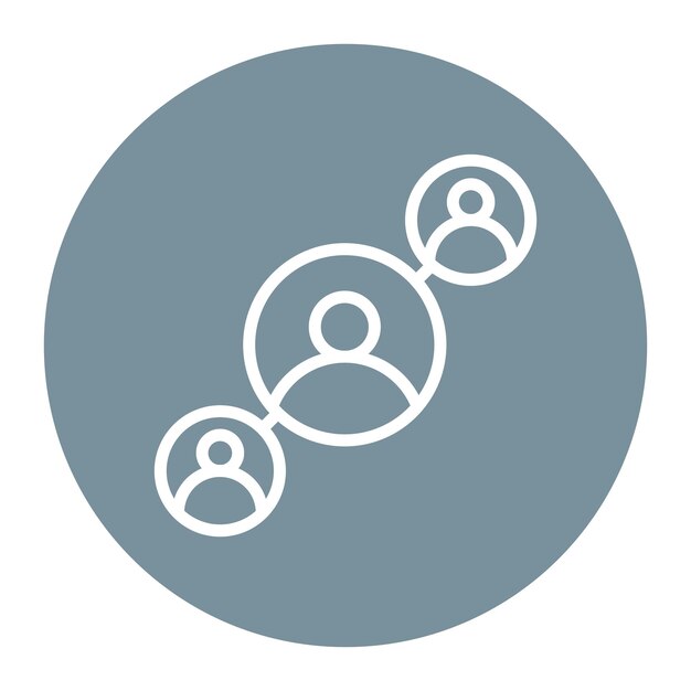 Imagen vectorial del icono de cooperación del empleado Se puede utilizar para la gestión del personal