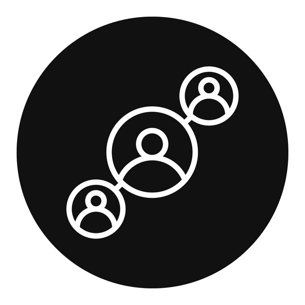 Imagen vectorial del icono de cooperación del empleado Se puede utilizar para la gestión del personal