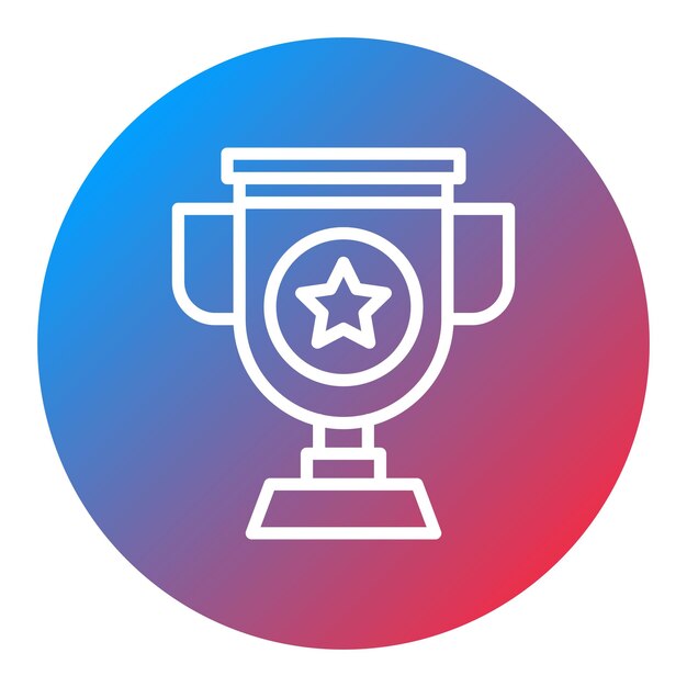 Imagen vectorial del icono de la copa Se puede utilizar para el comercio