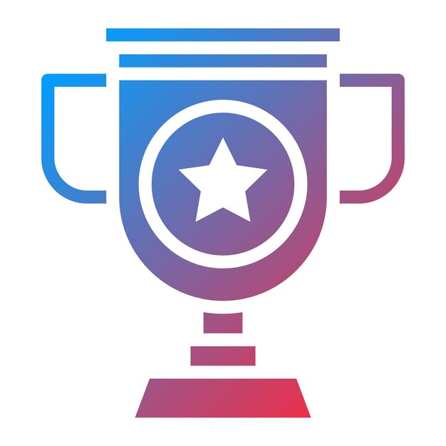 Imagen vectorial del icono de la copa Se puede utilizar para el comercio