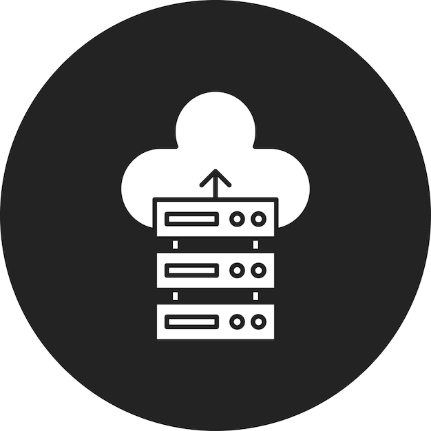 Imagen vectorial de icono de copia de seguridad de la base de datos Se puede utilizar para alojamiento web