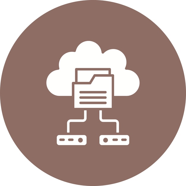 Imagen vectorial del icono de copia de seguridad en la nube Se puede utilizar para la computación en la nube