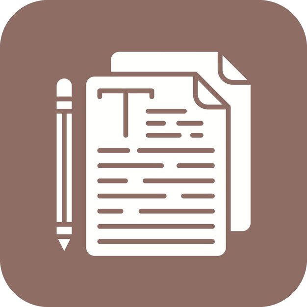 Imagen vectorial de icono de copywriting Se puede usar para la creatividad