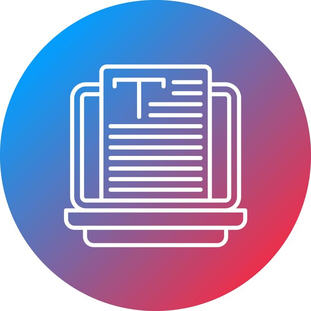 Imagen vectorial de icono de copywriting Se puede utilizar para el marketing