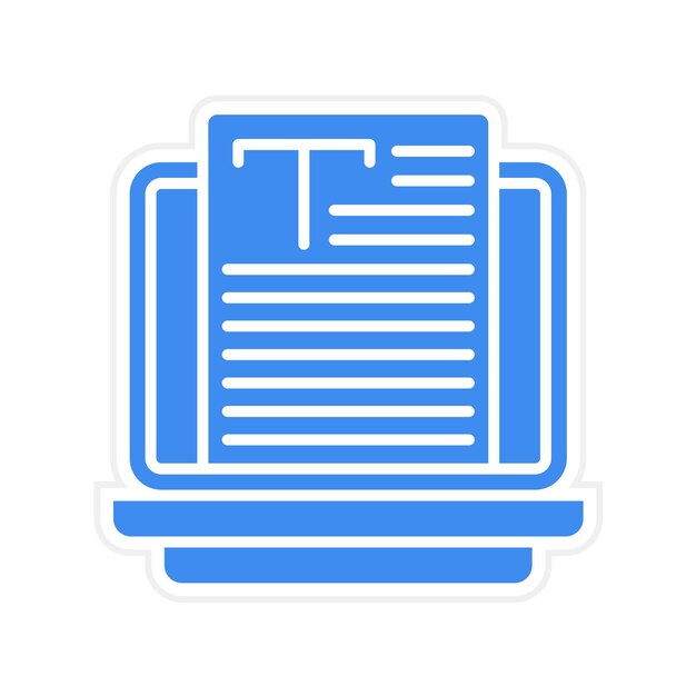 Imagen vectorial de icono de copywriting Se puede utilizar para el marketing