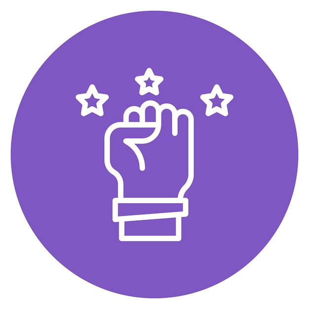 Imagen vectorial del icono de coraje Se puede usar para rasgos de personalidad
