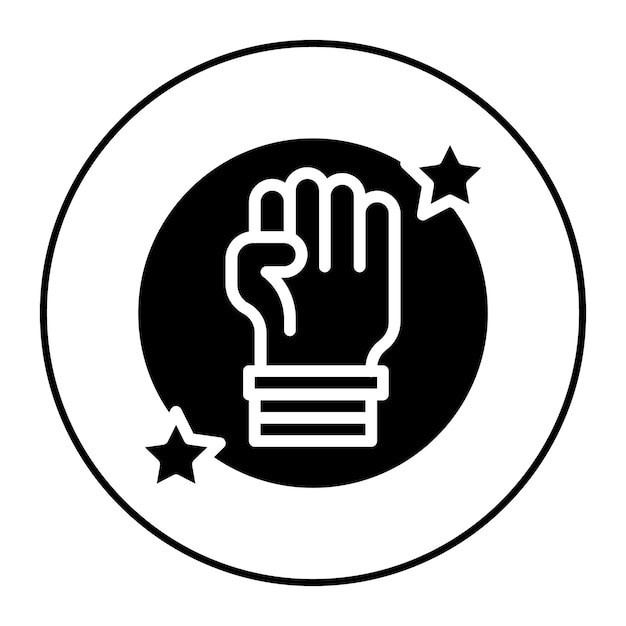 Imagen vectorial del icono de coraje Se puede utilizar para los valores básicos