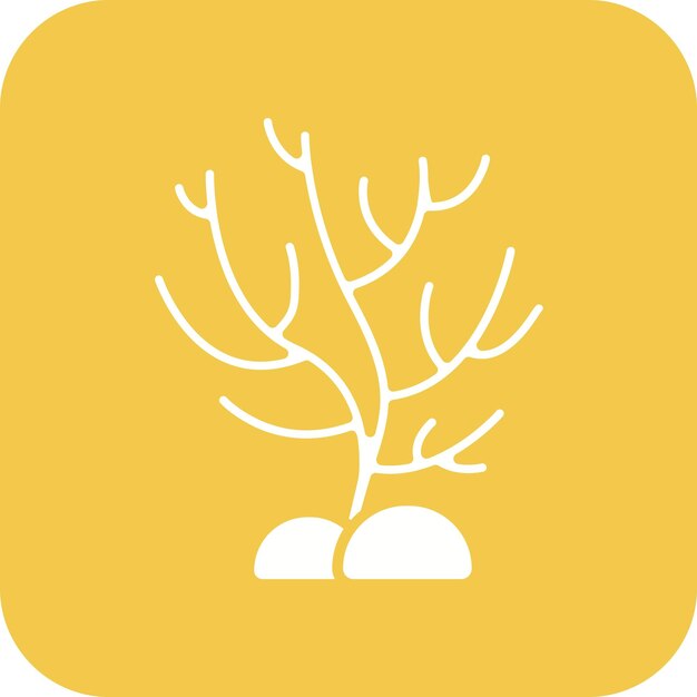 Imagen vectorial de icono de coral Se puede usar para deportes acuáticos