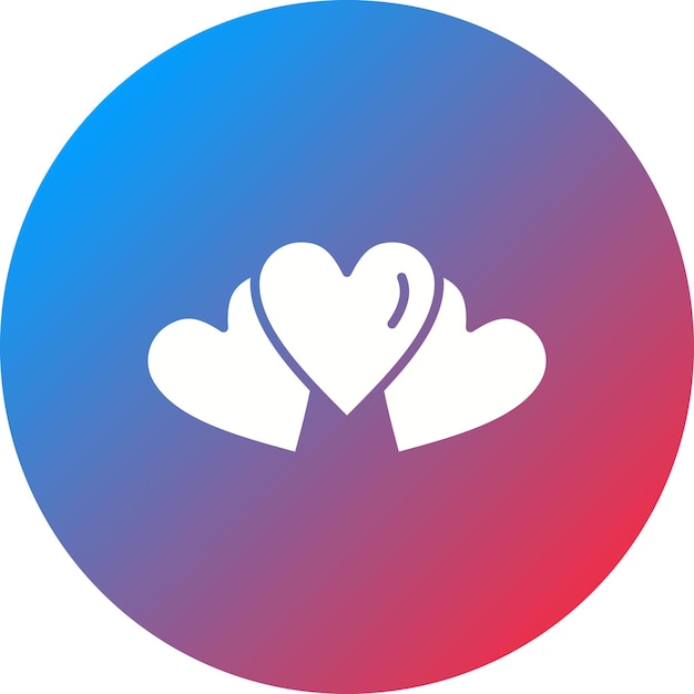Imagen vectorial del icono del corazón Se puede usar para bodas
