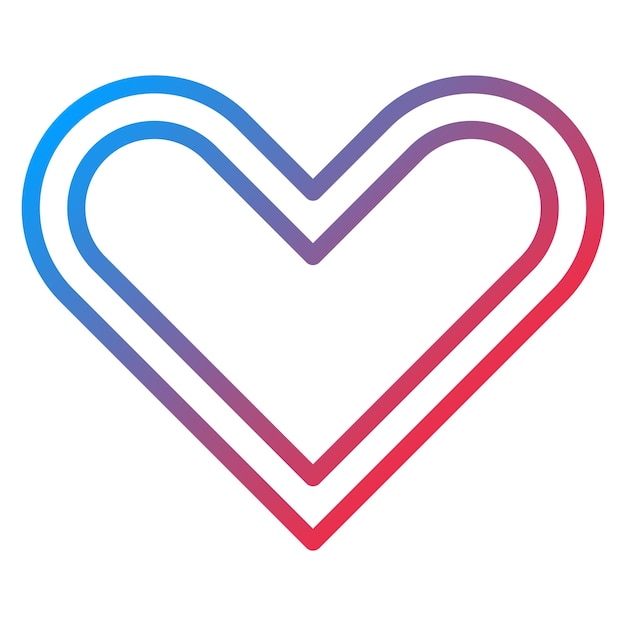 Imagen vectorial del icono del corazón Se puede usar para el Día Mundial del Refugiado