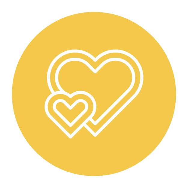 La imagen vectorial del icono del corazón se puede utilizar para el aniversario