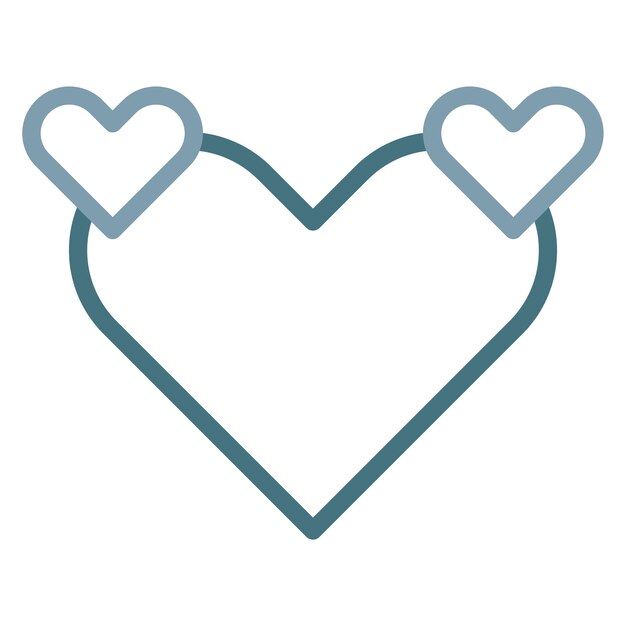 La imagen vectorial del icono del corazón se puede utilizar para el bienestar físico