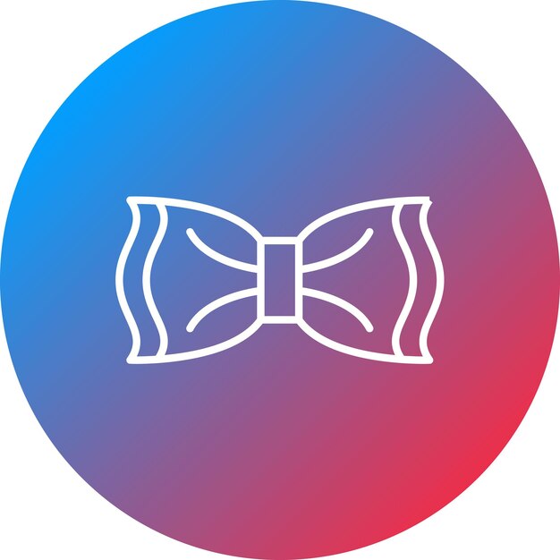 Imagen vectorial del icono de la corbata del arco Se puede usar para la moda