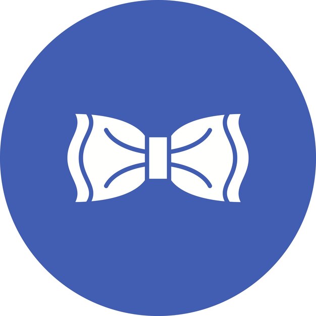 Imagen vectorial del icono de la corbata del arco Se puede usar para la moda