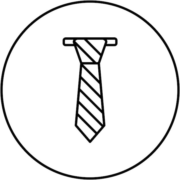 Imagen vectorial de icono de corbata Se puede usar para el comercio electrónico de moda