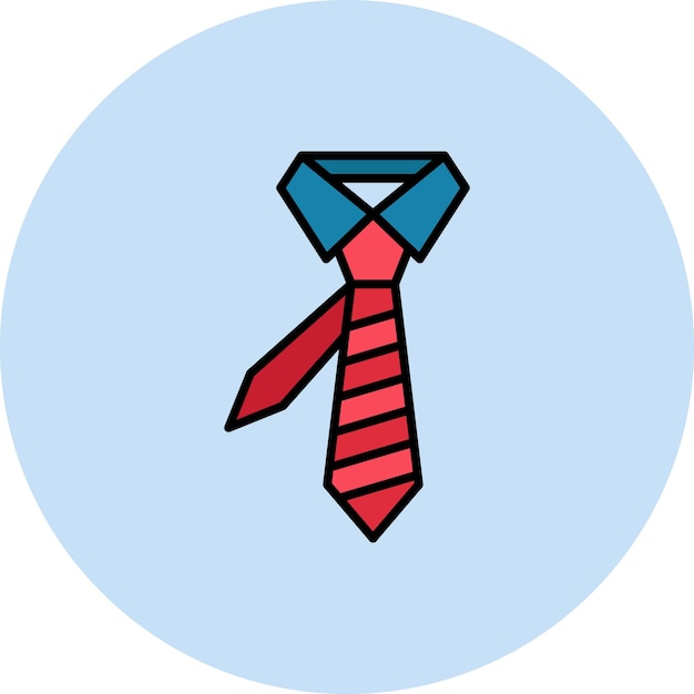 Imagen vectorial del icono de la corbata Se puede usar para negocios