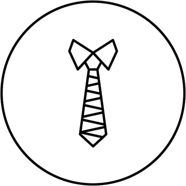 Imagen vectorial del icono de corbata Se puede usar para ropa
