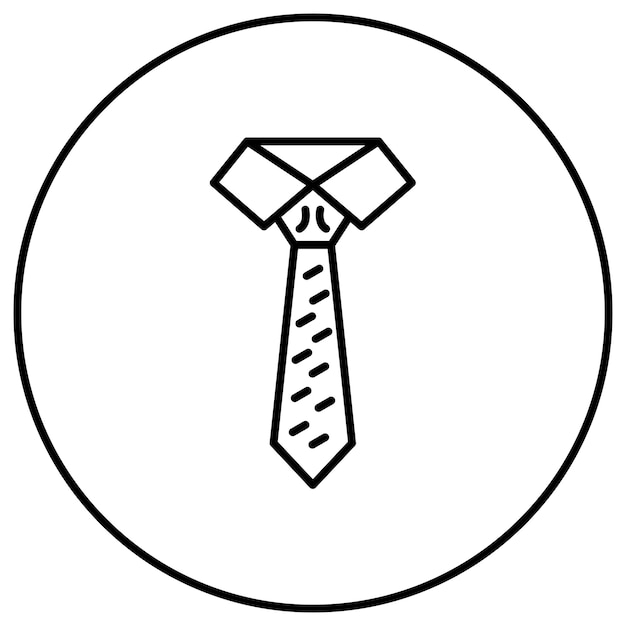 La imagen vectorial del icono de la corbata se puede utilizar para el inicio de la empresa