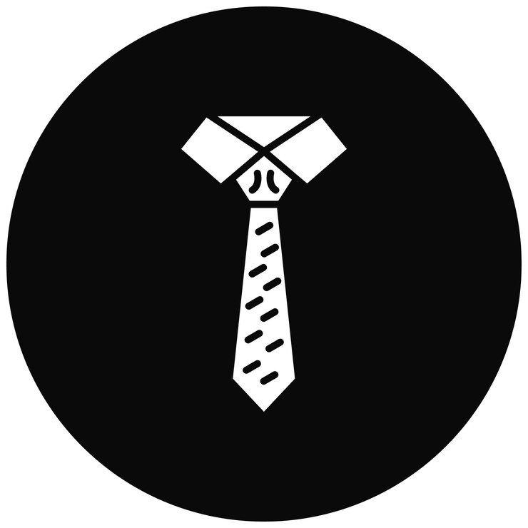 Vector la imagen vectorial del icono de la corbata se puede utilizar para el inicio de la empresa