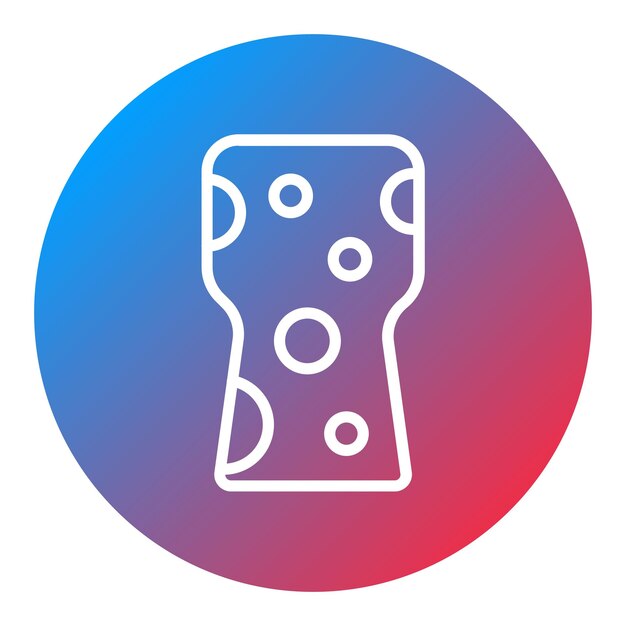 Imagen vectorial del icono de corcho Puede utilizarse para las características de la tela
