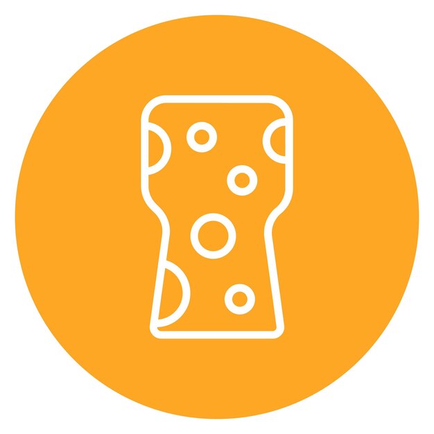 Imagen vectorial del icono de corcho Puede utilizarse para las características de la tela