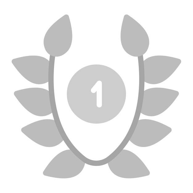 Imagen vectorial del icono de la corona de laurel Se puede usar para eventos de premios