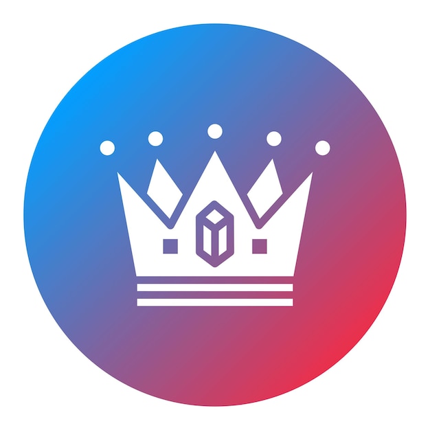 Imagen vectorial del icono de la corona Se puede usar para Casino