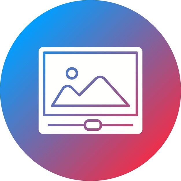 Imagen vectorial del icono de corrección de color de la película Se puede utilizar para la producción de video