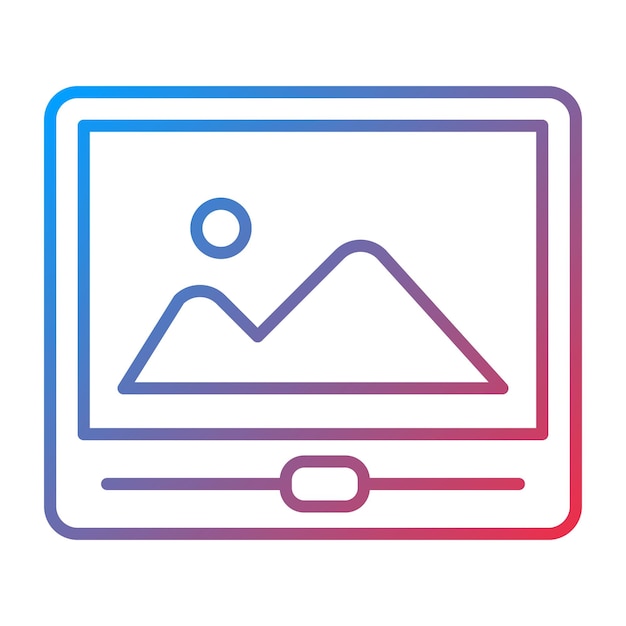 Imagen vectorial del icono de corrección de color de la película Se puede utilizar para la producción de video