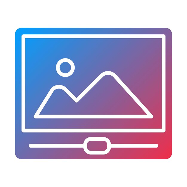 Imagen vectorial del icono de corrección de color de la película Se puede utilizar para la producción de video