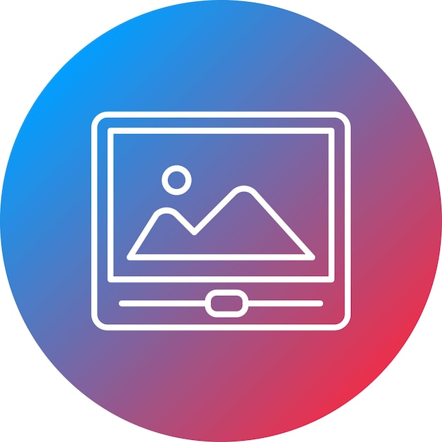 Imagen vectorial del icono de corrección de color de la película Se puede utilizar para la producción de video