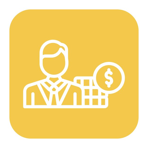 Imagen vectorial del icono del corredor del corredor Se puede utilizar para el crowdfunding