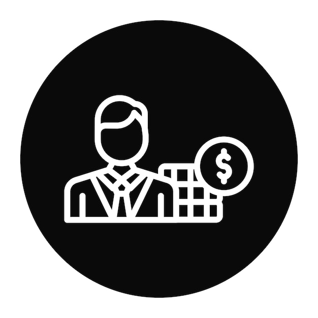 Imagen vectorial del icono del corredor del corredor Se puede utilizar para el crowdfunding