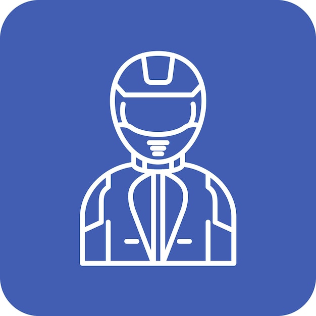 Imagen vectorial del icono del corredor Se puede usar para carreras automáticas