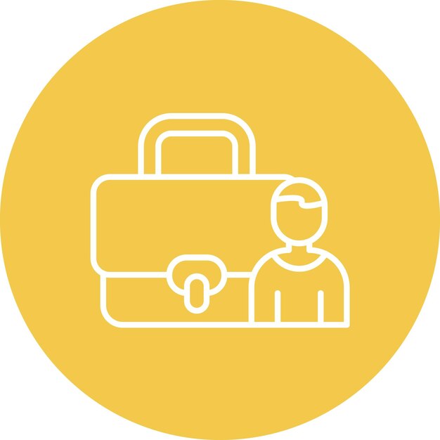 Imagen vectorial de icono de corredor Se puede utilizar para personas de negocios
