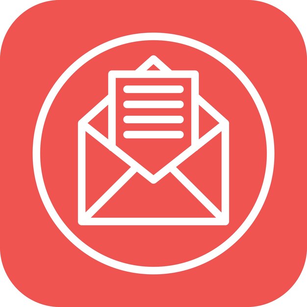 Imagen vectorial del icono de correo electrónico puede usarse para Contacta con nosotros