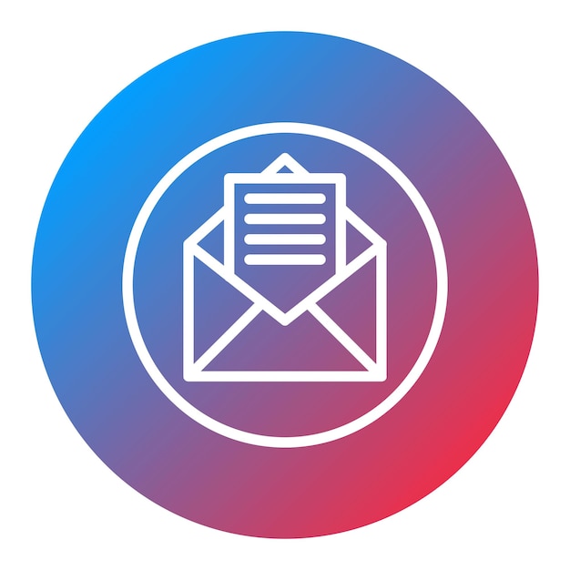 Imagen vectorial del icono de correo electrónico puede usarse para Contacta con nosotros