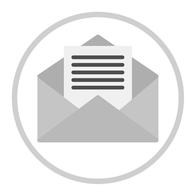 Imagen vectorial del icono de correo electrónico puede usarse para Contacta con nosotros