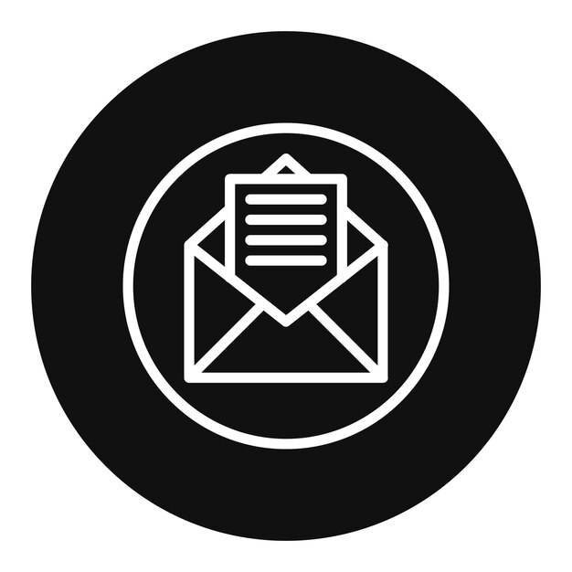 Imagen vectorial del icono de correo electrónico puede usarse para Contacta con nosotros