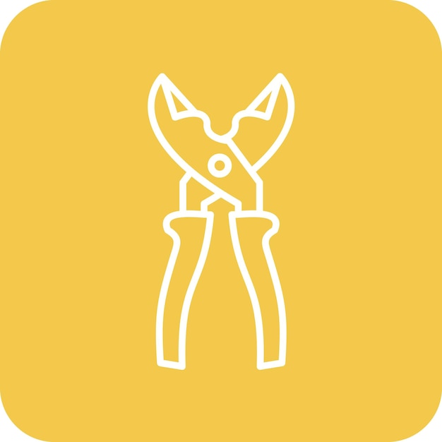 Imagen vectorial del icono del cortador de alambre Se puede utilizar para mejoras en el hogar