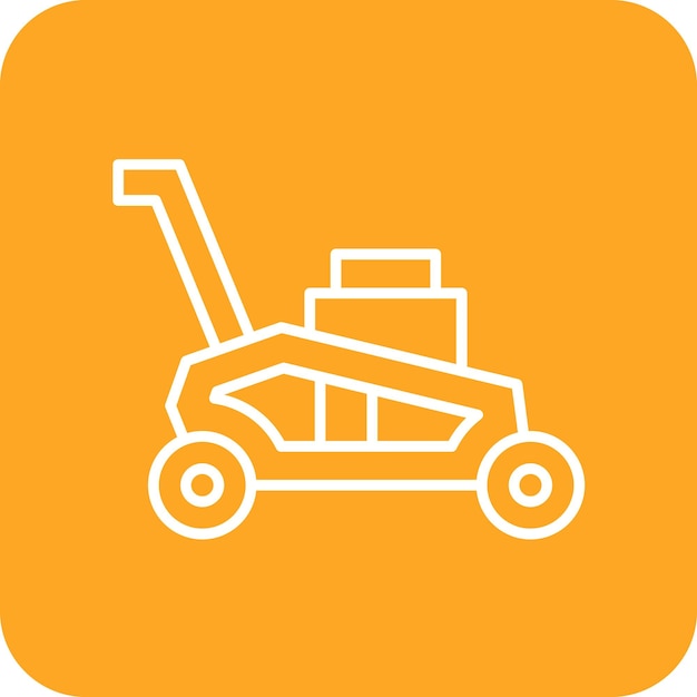 Imagen vectorial del icono del cortador de césped Se puede utilizar para mejoras en el hogar