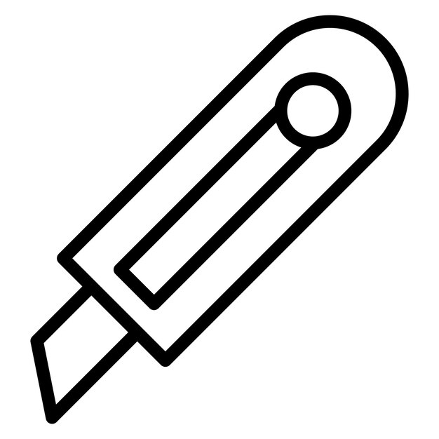 Imagen vectorial del icono del cortador de papel Se puede utilizar para imprimir