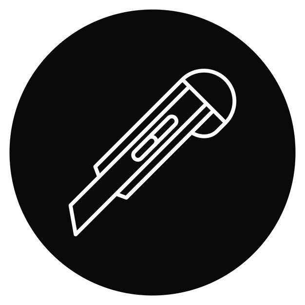Imagen vectorial del icono del cortador Se puede utilizar para papelería de oficina