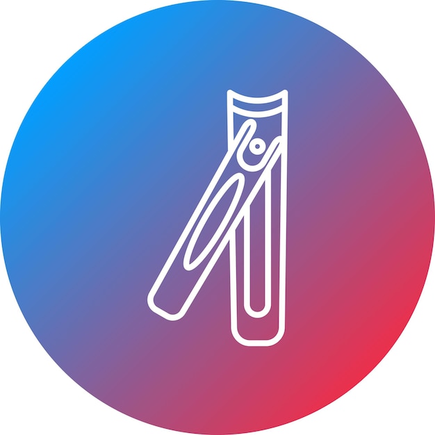 Imagen vectorial del icono del cortador de uñas Se puede utilizar para la rutina de higiene
