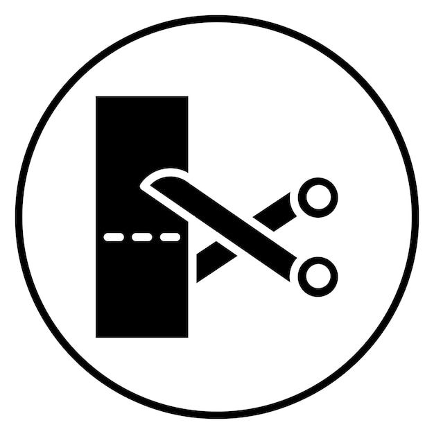 Imagen vectorial de icono de corte Se puede usar para Adicción