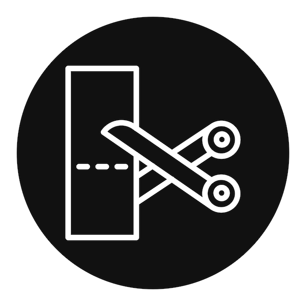 Imagen vectorial de icono de corte Se puede usar para Adicción